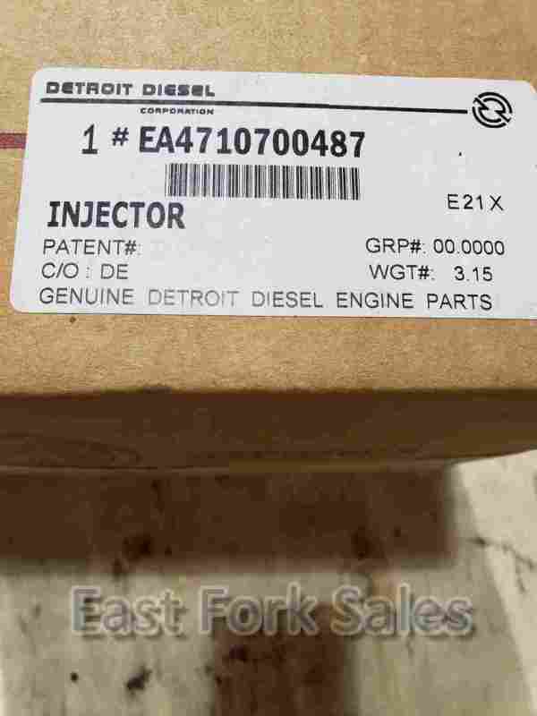 Detroit Diesel Injector DDE EA4710700487/ DDE EA4600701287 DD13 - Click Image to Close