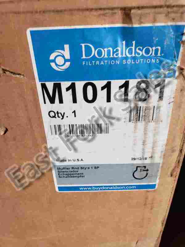 Donaldson M101181 Muffler, Round Style 1 Silent Partner - Click Image to Close